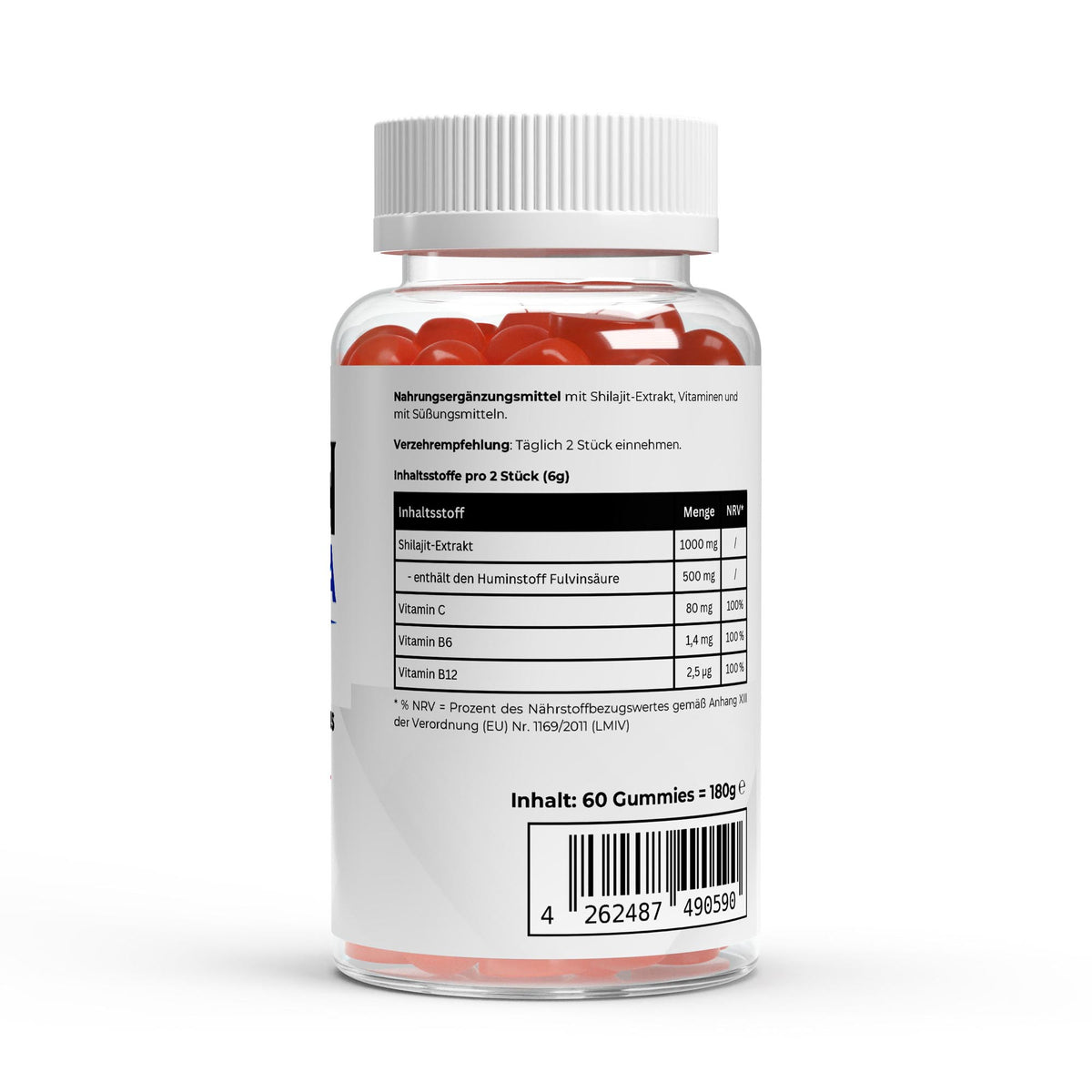 Shilajit Gummies 1000mg + Vitamin C, B6, B12 - 60 pcs