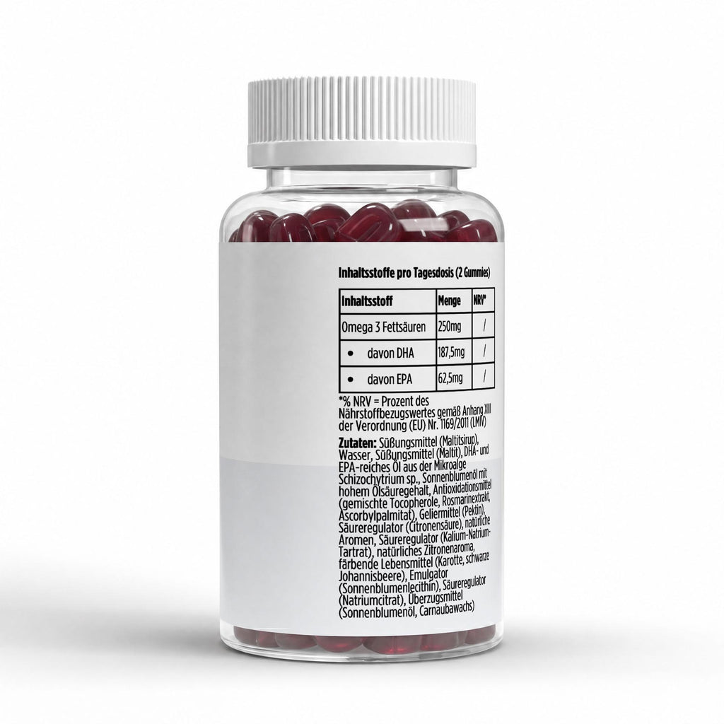Omega 3 Gummies Kids - Raspberry - 60 vegan Gummies