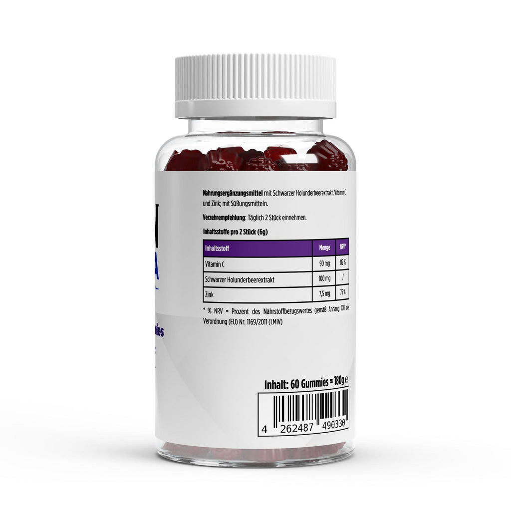 Elderberry + Vitamin C + Zinc Gummies - 60 pcs.
