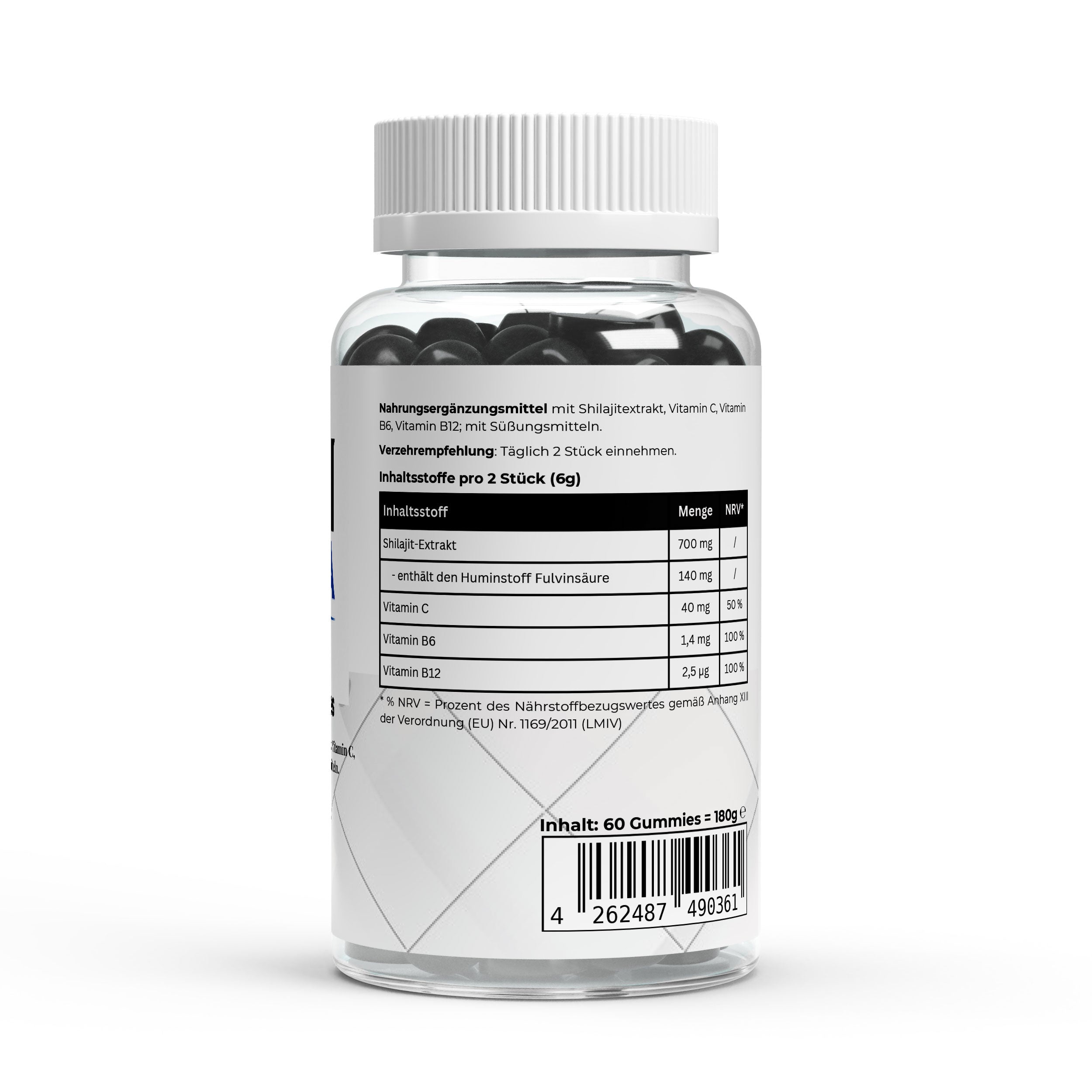 Shilajit Gummies + Vitamin C,B6, B12 - 60 pcs.