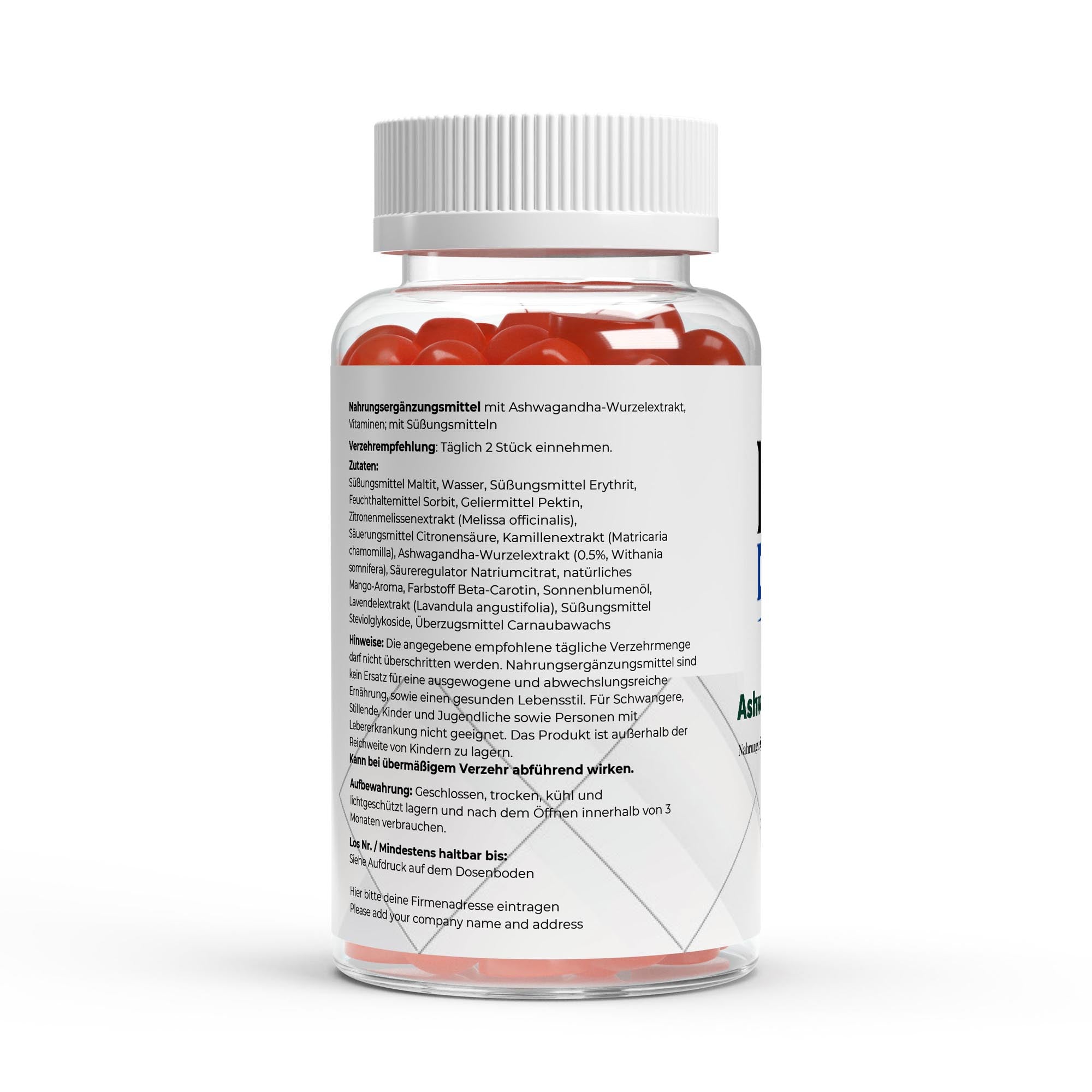 Ashwagandha + Vitamin B6 Gummies - 60 pcs.