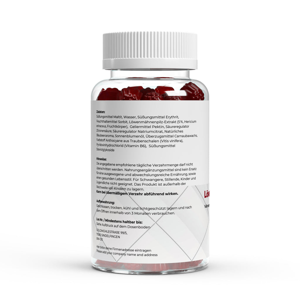 Lion's Mane + Vitamin B6 Gummies - 60 pcs.