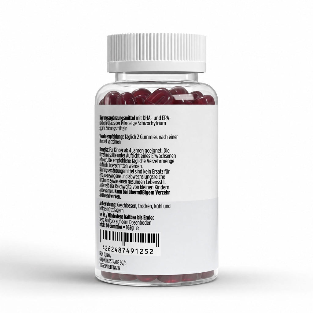 Omega 3 Gummies Kids - Raspberry - 60 vegan Gummies