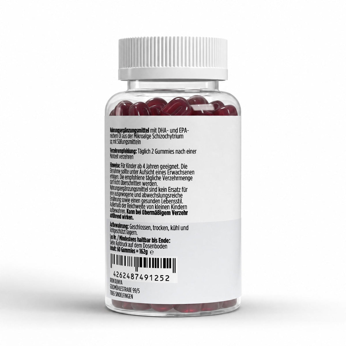 Omega 3 Gummies Kids - Raspberry - 60 vegan Gummies