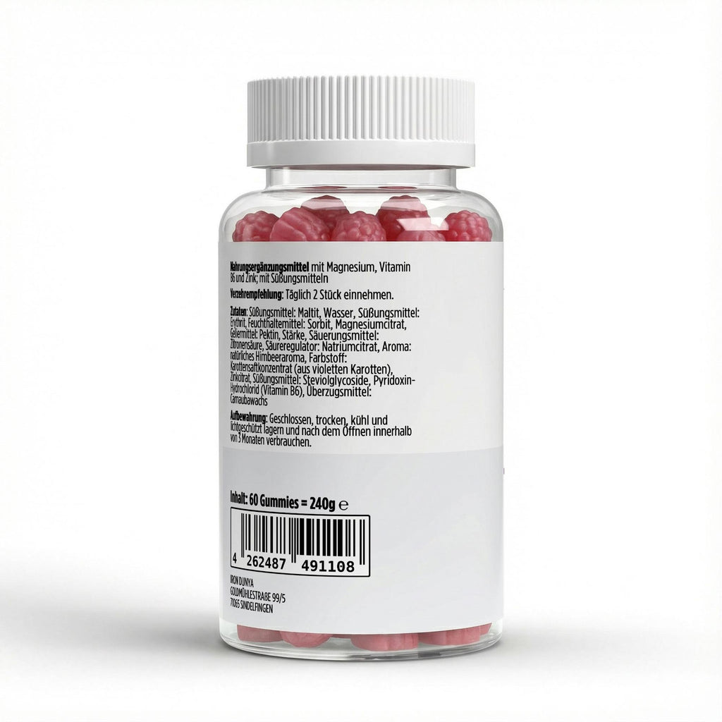 Magnesium + Zinc + B6 Gummies - 60 pcs.